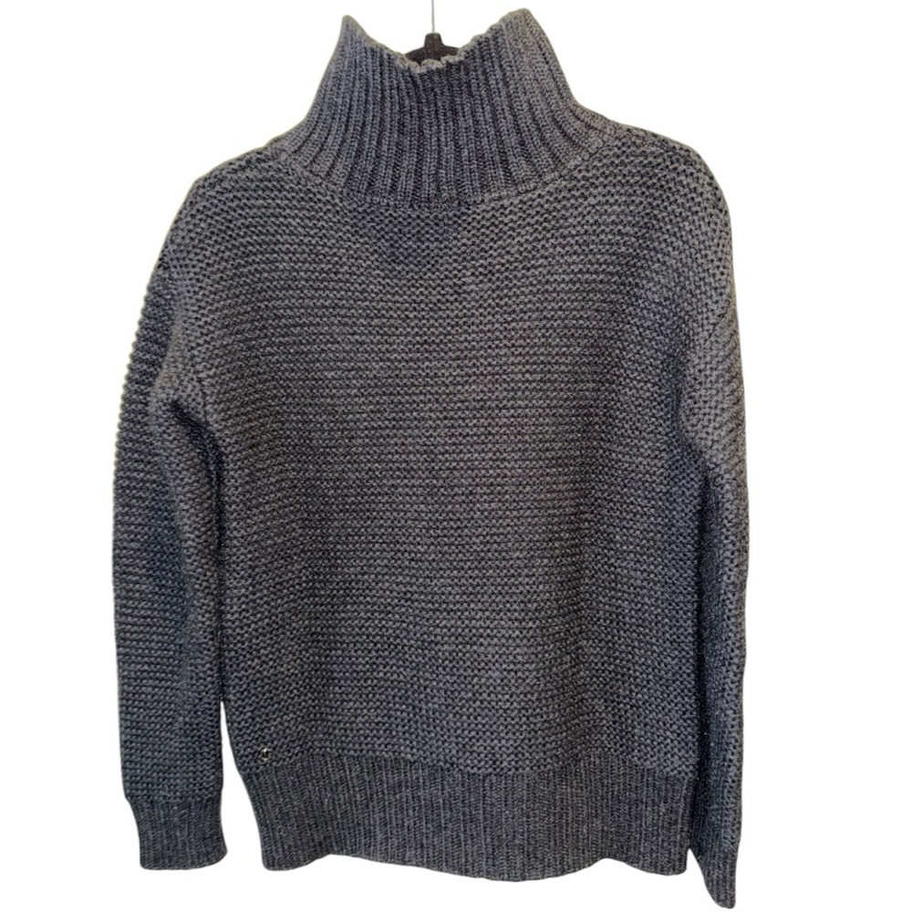 LULULEMON Karma Kurmasana Merino Wool Heather Black Sweater Size 4 - Picture 5 of 16